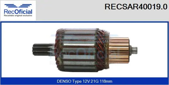 Armature, starter (RECSAR40019.0)