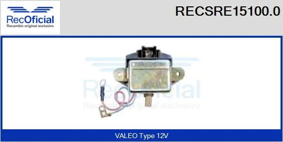Alternator Regulator (RECSRE15100.0)