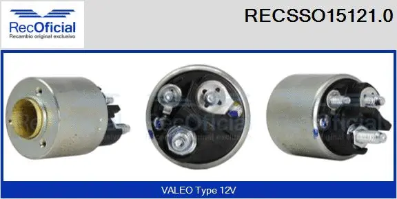 Solenoid Switch, starter (RECSSO15121.0)