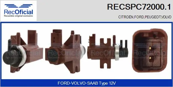 Pressure Converter, exhaust control (RECSPC72000.1)