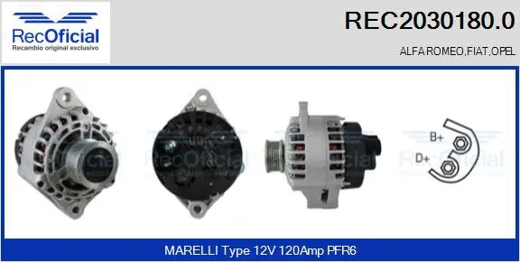 Alternator (REC2030180.0)