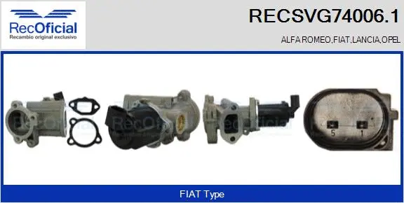 EGR Valve (RECSVG74006.1)