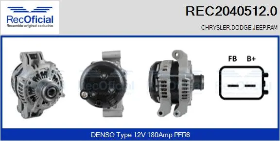 Alternator (REC2040512.0)