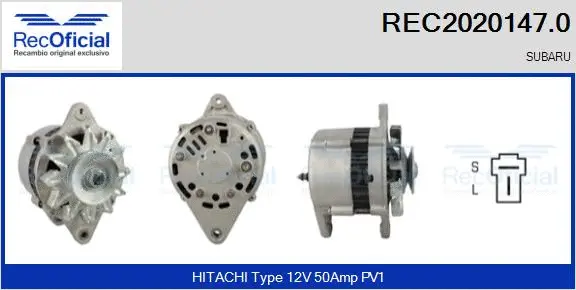 Alternator (REC2020147.0)