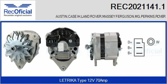 Alternator (REC2021141.1)