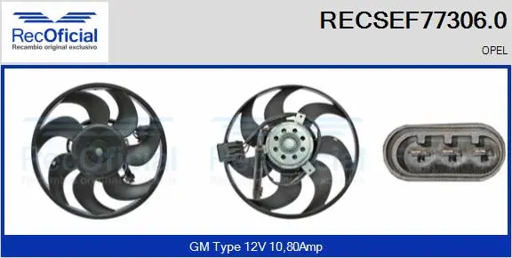 Fan, engine cooling (RECSEF77306.0)