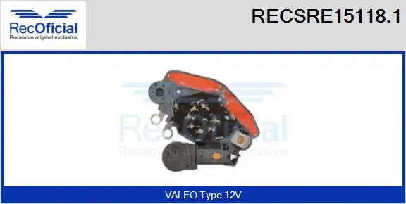 Alternator Regulator (RECSRE15118.1)