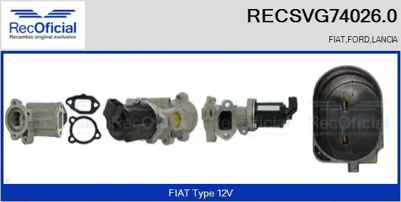 EGR Valve (RECSVG74026.0)