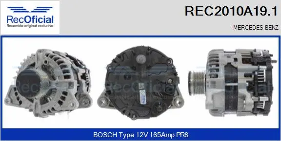 Alternator (REC2010A19.1)