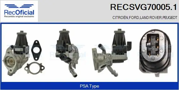 EGR Valve (RECSVG70005.1)