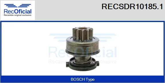 Pinion, starter (RECSDR10185.1)