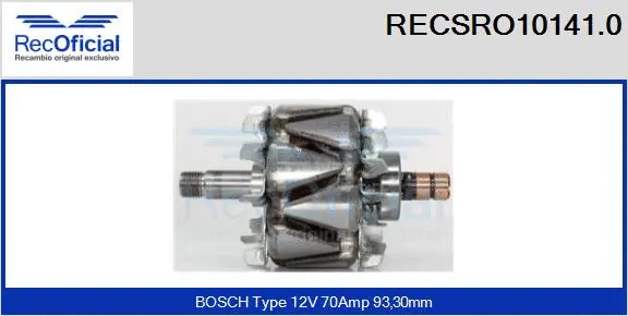 Rotor, alternator (RECSRO10141.0)