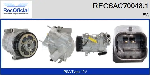 Compressor, air conditioning (RECSAC70048.1)