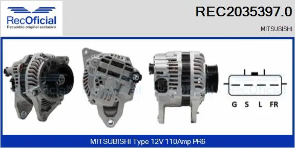 Alternator (REC2035397.0)