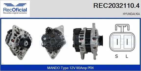 Alternator (REC2032110.4)