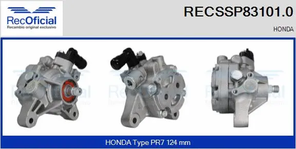 Hydraulic Pump, steering (RECSSP83101.0)