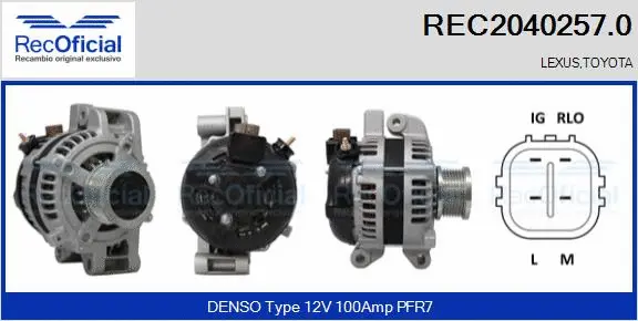 Alternator (REC2040257.0)