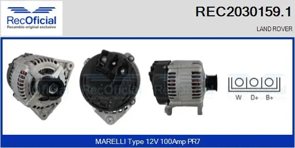 Alternator (REC2030159.1)