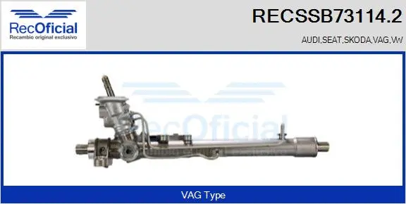 Steering Gear (RECSSB73114.2)