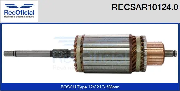 Armature, starter (RECSAR10124.0)
