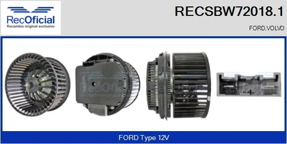 Interior Blower (RECSBW72018.1)