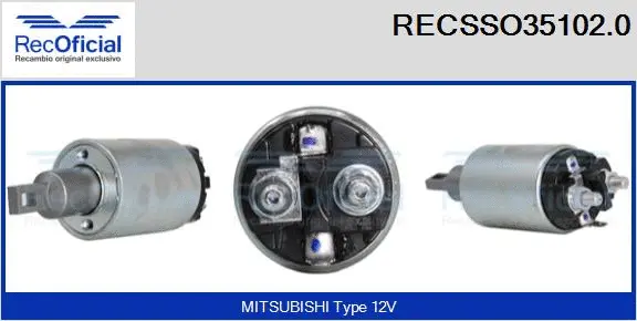 Solenoid Switch, starter (RECSSO35102.0)