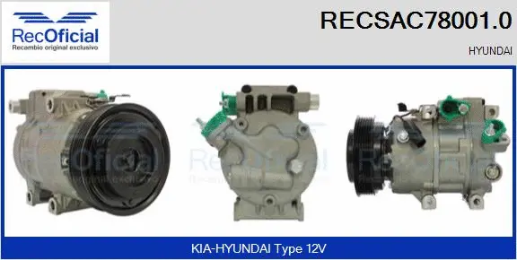Compressor, air conditioning (RECSAC78001.0)