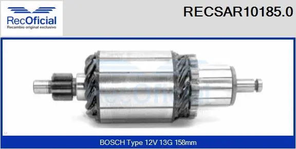 Armature, starter (RECSAR10185.0)