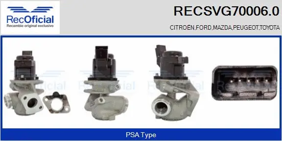 EGR Valve (RECSVG70006.0)