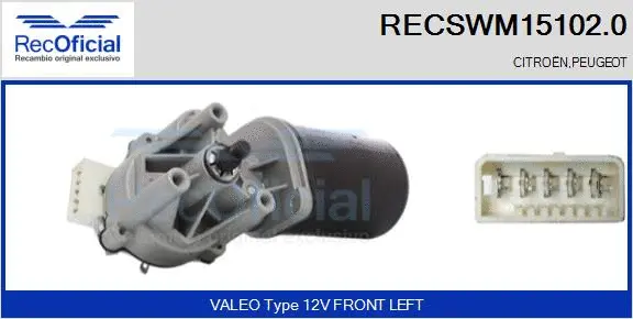 Wiper Motor (RECSWM15102.0)
