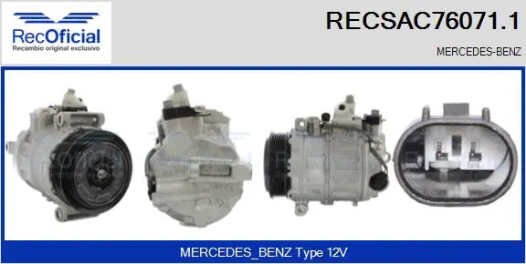 Compressor, air conditioning (RECSAC76071.1)