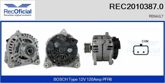 Alternator (REC2010387.0)