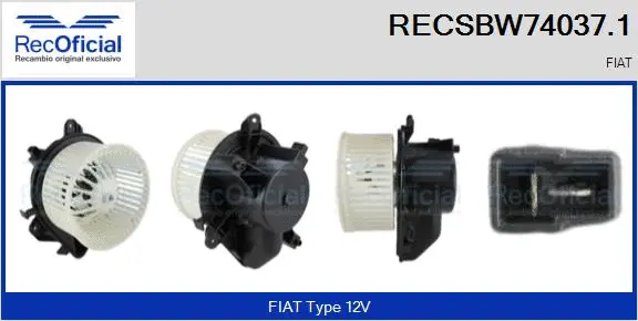 Interior Blower (RECSBW74037.1)