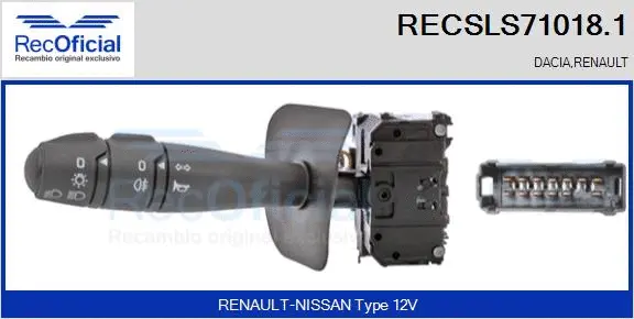 Steering Column Switch (RECSLS71018.1)