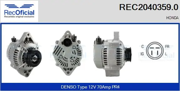 Alternator (REC2040359.0)