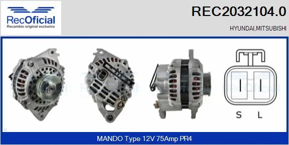 Alternator (REC2032104.0)