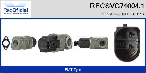 EGR Valve (RECSVG74004.1)