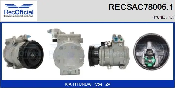 Compressor, air conditioning (RECSAC78006.1)