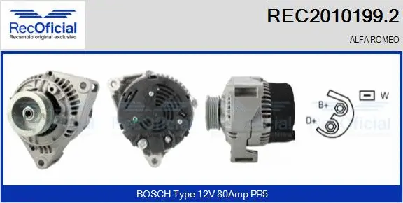 Alternator (REC2010199.2)