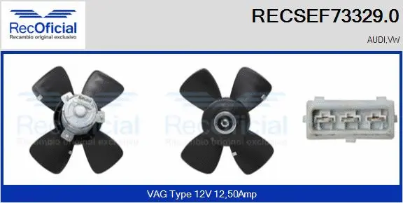 Fan, engine cooling (RECSEF73329.0)