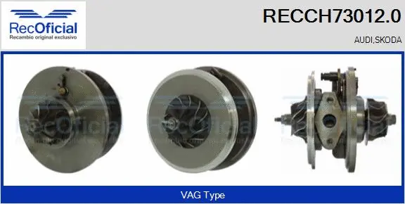 Core assembly, turbocharger (RECCH73012.0)