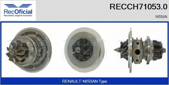 Core assembly, turbocharger (RECCH71053.0)