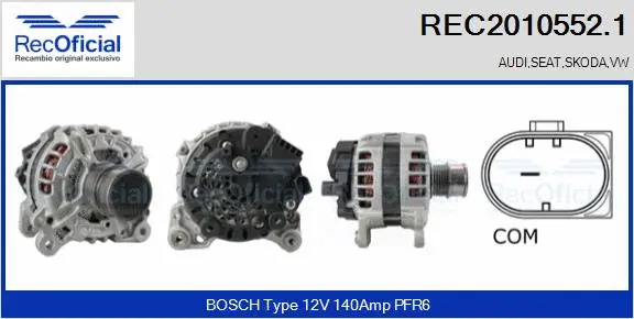 Alternator (REC2010552.1)