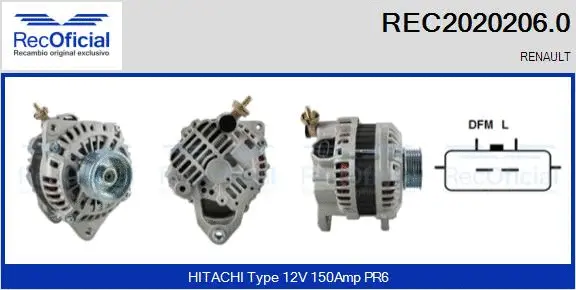 Alternator (REC2020206.0)