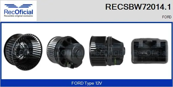 Interior Blower (RECSBW72014.1)