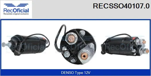 Solenoid Switch, starter (RECSSO40107.0)