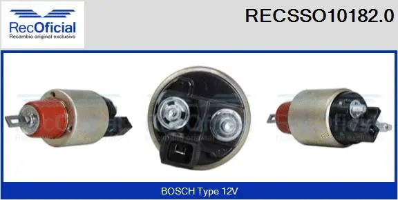 Solenoid Switch, starter (RECSSO10182.0)