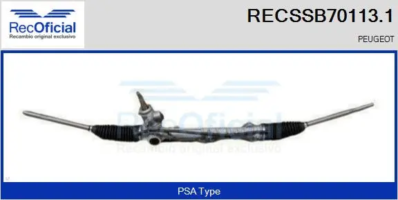 Steering Gear (RECSSB70113.1)