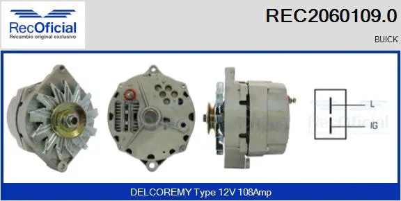 Alternator (REC2060109.0)