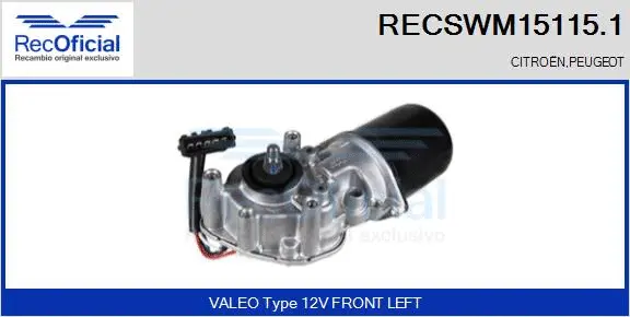 Wiper Motor (RECSWM15115.1)